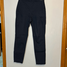 Everlane Italian GoWeave Side-Zip Trousers Navy Blue Slim Tapered Pants Size 6