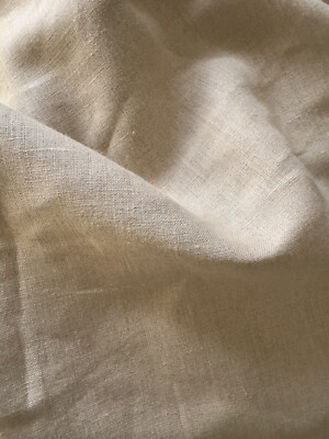 Natural Organic 100% linen Upholstery Garment Fabric Heavy Weight 7.5 Oz BTY