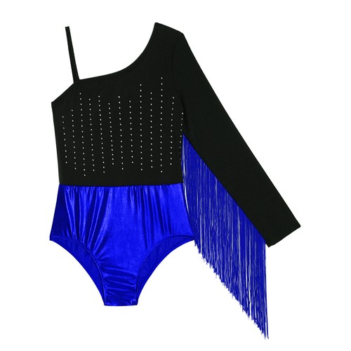 Kids Girls Unitard Performance Rompers Rhinestones Bodysuit Training Leotard - Picture 20 of 34