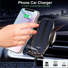 Fast Car Wireless Charger Auto Clamping Smart Sensor Fast Charger H8
