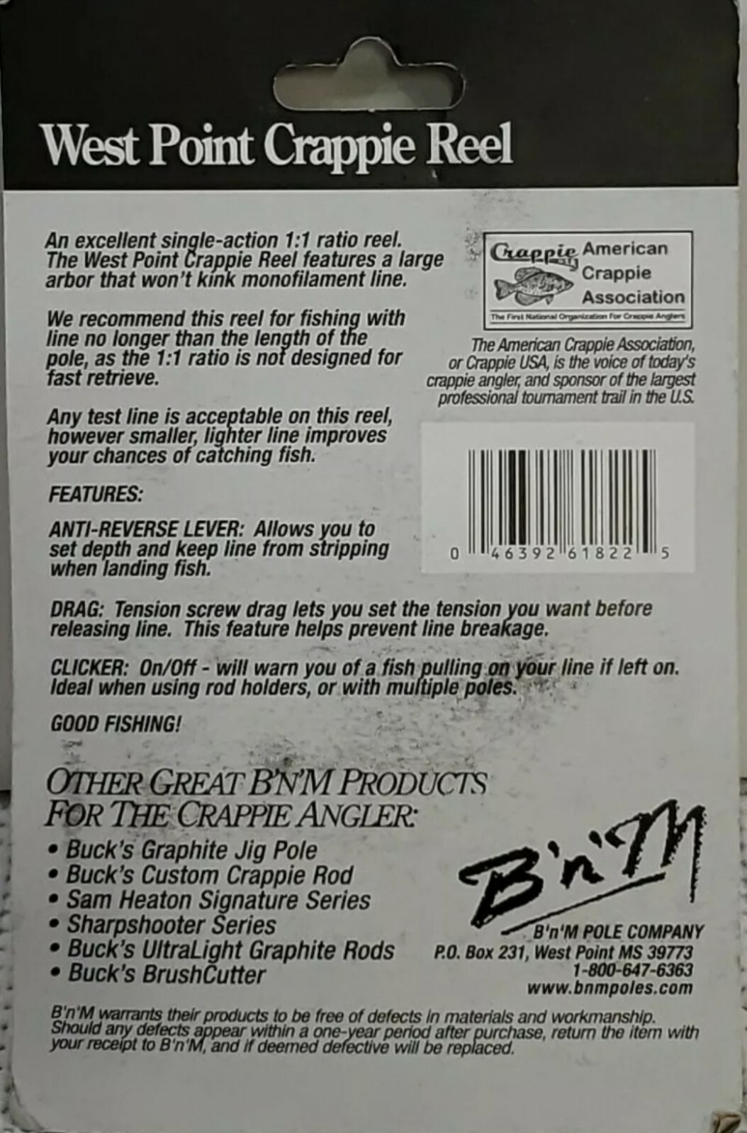 bnm west point crappie