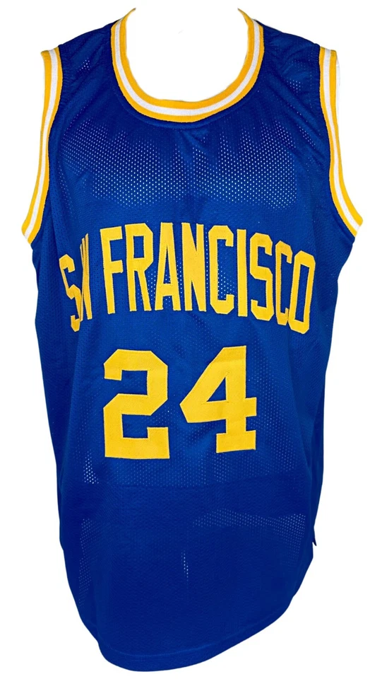 Camiseta con inscripción firmada autografiada por Rick Barry NBA Golden State Warriors certificado de autenticidad PSA Foto 3 de 3