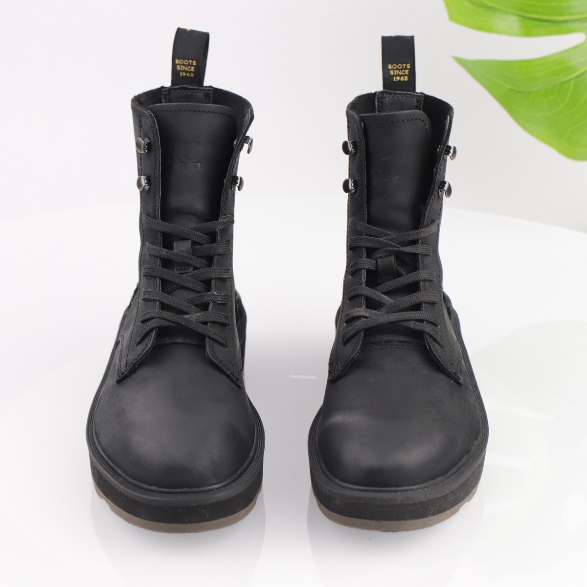 Sorel Womens Hi-Line Combat Boot Size 7 Waterproof Black  display picture 1
