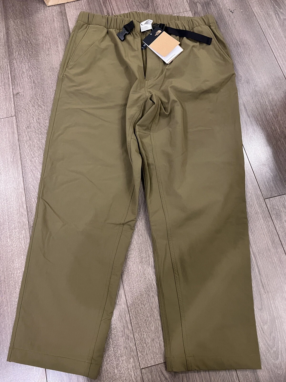 NWT Mens The North Face Tech Easy Midweight Soft Shell Hiking Pants - Military L