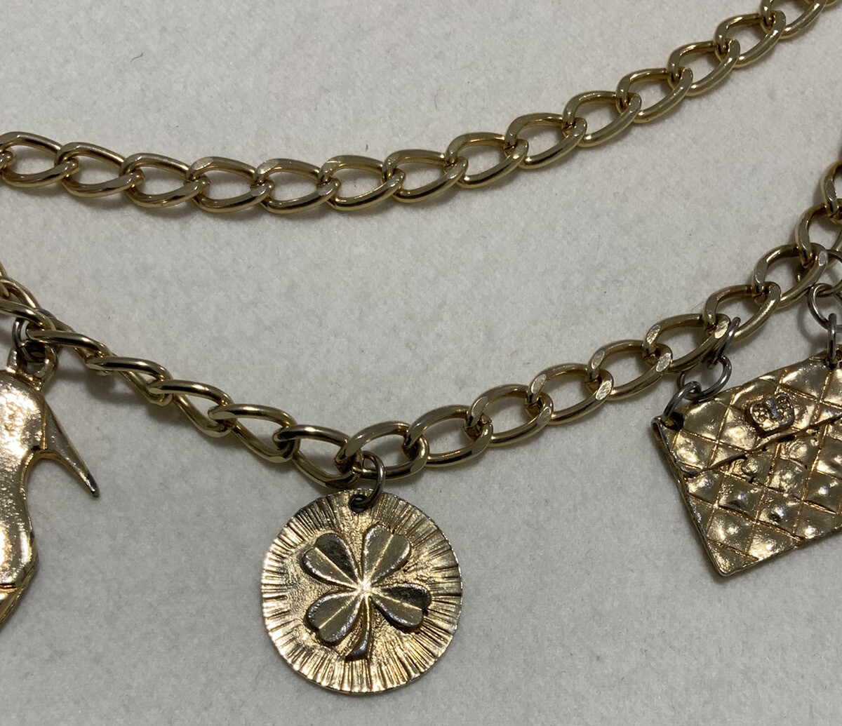 CHANEL Gold Chain CC Logo Accessories Belt GC | eBay display picture 2