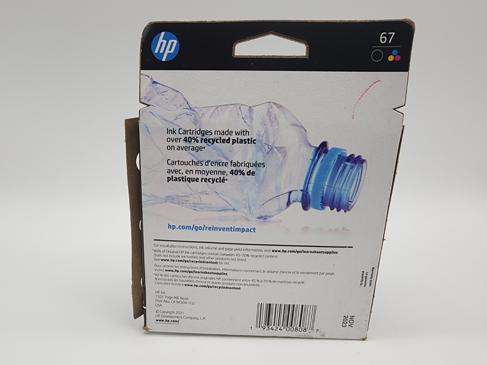 Genuine HP 67 Ink Cartridge Combo for HP 1255 2700 4100 Series ENVY