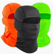 3 pcs of Adjustable Balaclava Face Mask, Unisex, Windproof and Temperature-Regul
