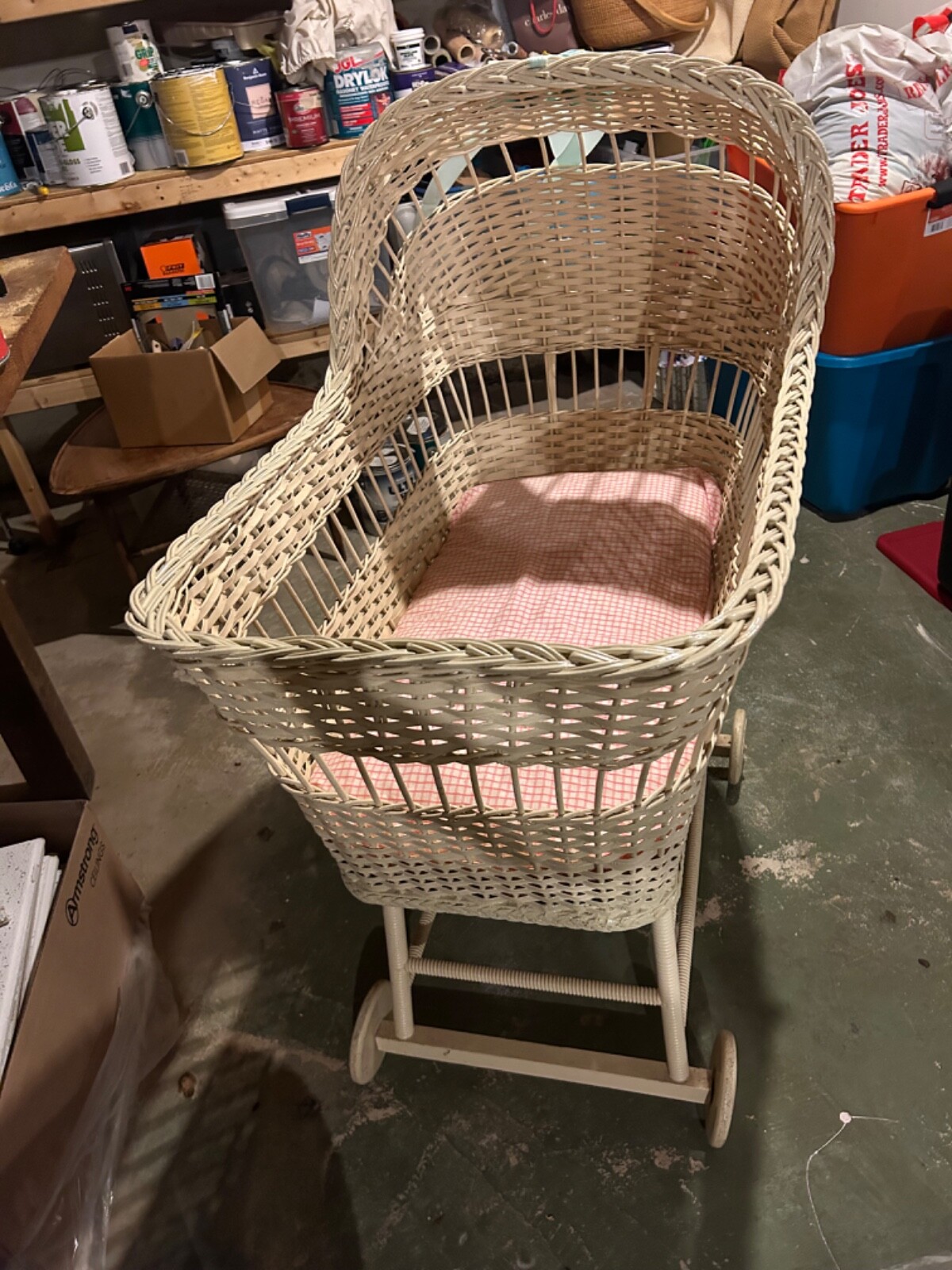 antique wicker baby eBay