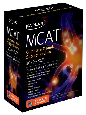 Kaplan MCAT Complete 7 Book Subject Review 2020-2021 Online + Practice Tests