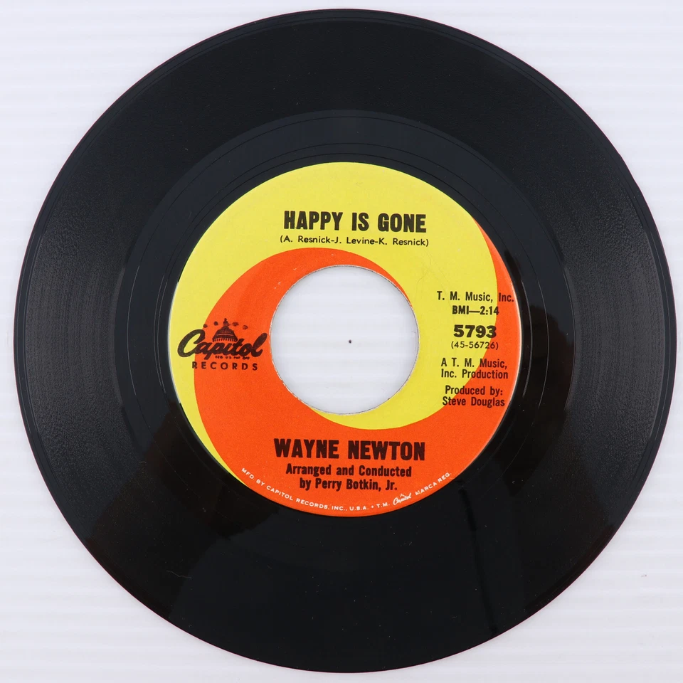 Wayne Newton – How D'Ya Talk To A Girl / Happy Is Gone - 1966 45 rpm Record 5796 - Image 4 of 4