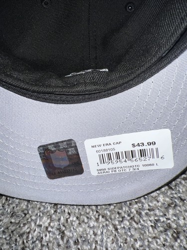 New Era Las Vegas Raiders 2001 Pro Bowl Patch Up 59FIFTY Fitted Hat 7 3/4 - Picture 7 of 9