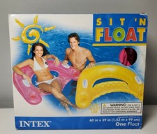 Intex Sit N Float Inflatable Lounge Adult Water Chair Pool Float Pink