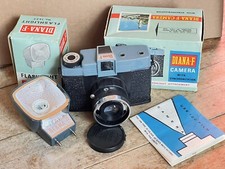 Vintage Diana -F 120 film format toy camera With Flash, Boxes