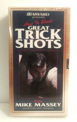 How To Shoot Great Trick Shots VHS (Sealed) Mike Massey, Pool 