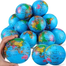 Leyndo 30 Pack 4" Extra Large Squeezable Stress Balls Bulk Jumbo Party Favor ...