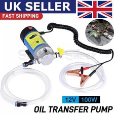 Portable Electric Oil Diesel Transfer Pump 12V 100W Fuel Liquid Extractor w/Hose