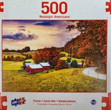 Rural Farm in Autumn Americana 500 Piece Jigsaw Puzzle Sure Lox New