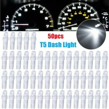 50x T5 Instrument Cluster Panel Gauge Dash Led Bulbs Light 74 70 37 2721 White