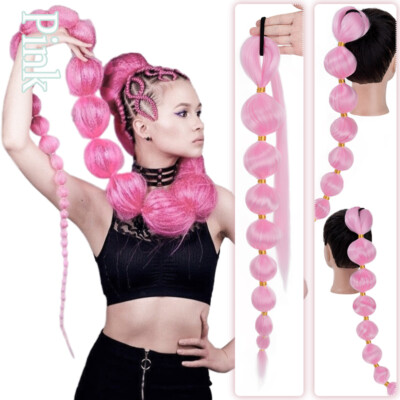 34'' X-Long Real Thick Braiding Hair Extensions Pony Tail Wrap Ponytail As Human