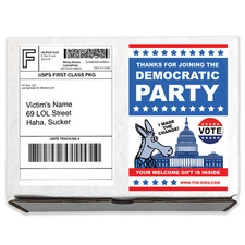 Prank Mail Democratic Party Gag Sent to your Friends to Embarrass Them!