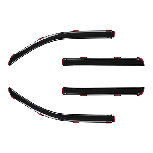 4pcs Fit For Ford In Channel Smoke Window Visor Rain Vent Guards Deflector Shade - Picture 9 of 18