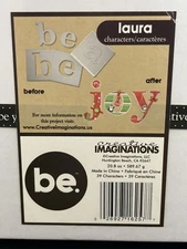 Creative Imaginations Bare Elements Chipboard Alphabet Letters 4-5" lowercase