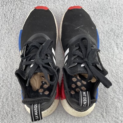 Adidas NMD R1 Primeblue Shoe Men 7.5 Black Red Training Running Sport  Streetwear | eBay