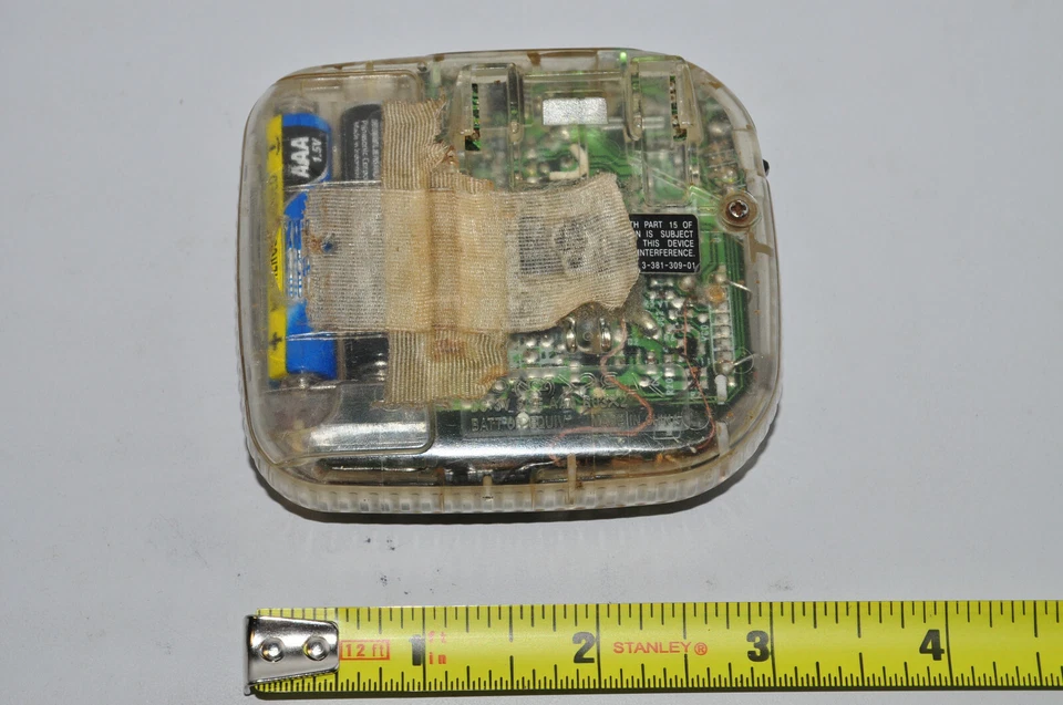 Rare Clear Sony AM/FM Walkman Model SRF-M35FP Portable Radio Prison Issued - Image 2 of 4