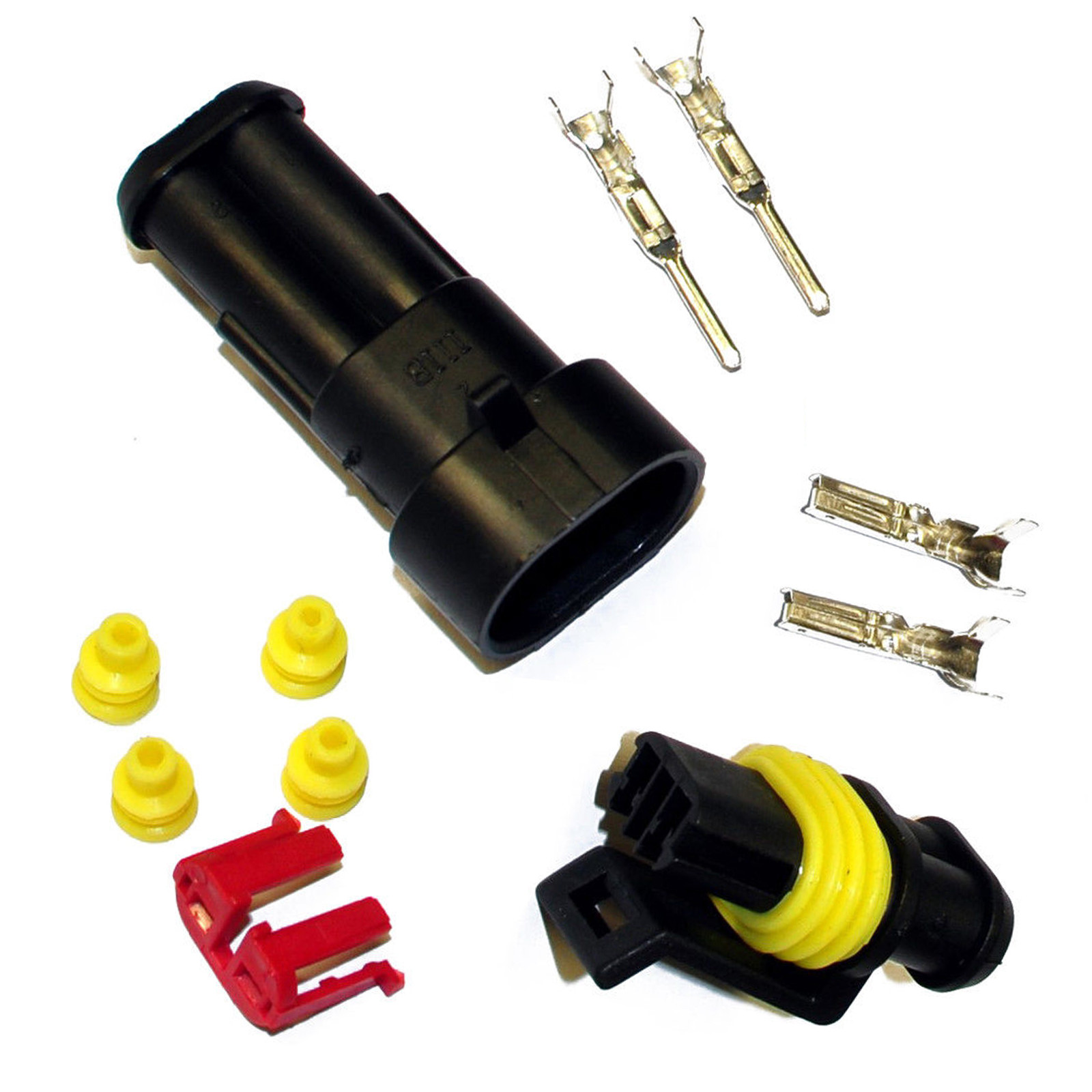 Connettore auto - AMP Tyco Superseal 1.5 Kit 2-pin (SET) spina motore sintonia