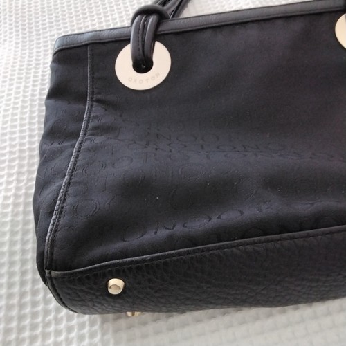 Oroton Stencil Tote - Black - Canvas and Leather - Picture 21 of 24