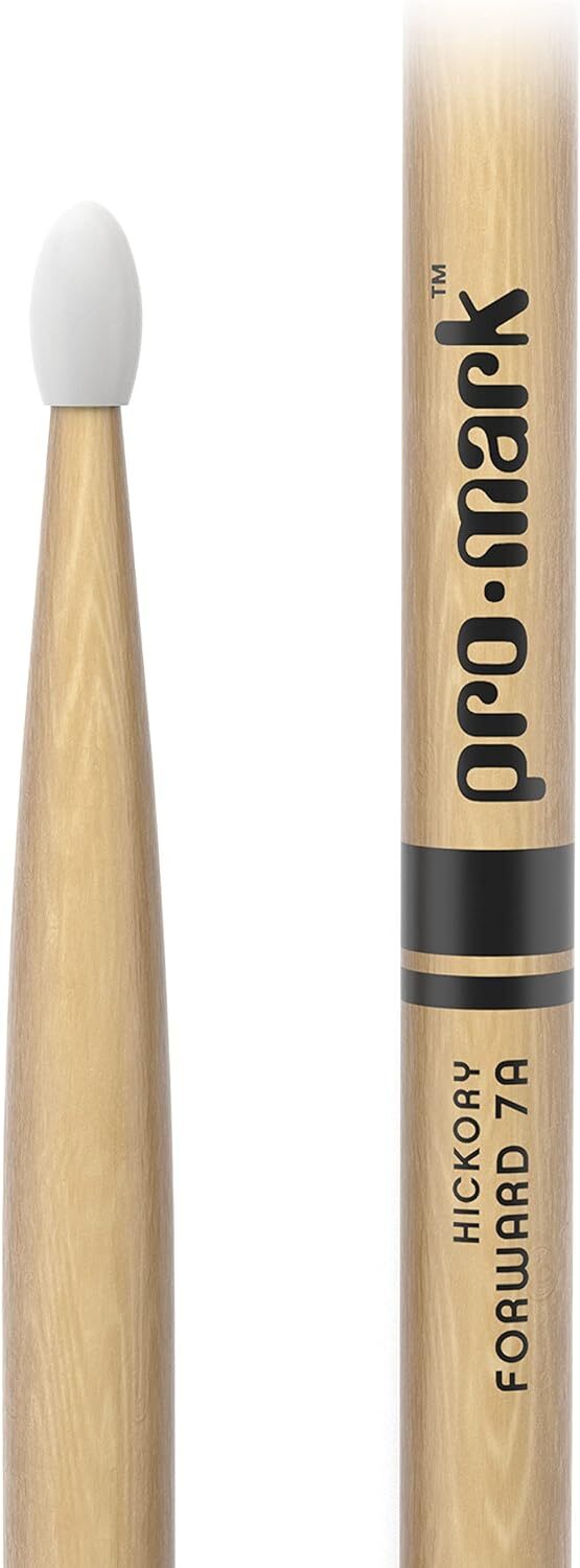 Promark 7A Nylon Tip USA Hickory Drum Sticks TX7AN