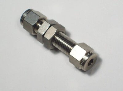 1 - Swagelok Edelstahl Schottverschraubung, 1/8'' Rohr x 1/8 Rohr