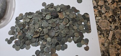 10 Random Uncleaned Roman Bronze Coins