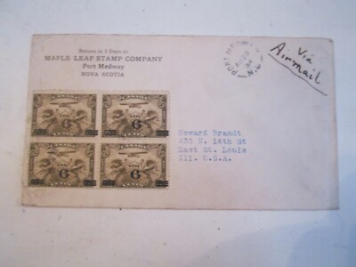 6 CANADA AIR MAIL COVERS FROM THE 1920'S TO 1930'S - COLLECTIBLE