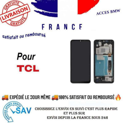 Écran LCD + Vitre Tactile Noir De Remplacement Pour TCL 20 R 5G - Compatible Modèle TCL - Neuf Sous Blister