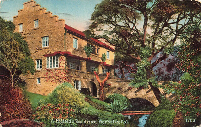 Postcard A Hillside Residence Berkeley California Posted 1916