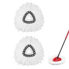 2 Pack Spin Mop Replacement Head Mop Refills Microfiber Mop Head for Easy Cleani