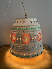 VTG 1970s Lawnware Hanging Swag Lamp Patio RV Camper Large 2310