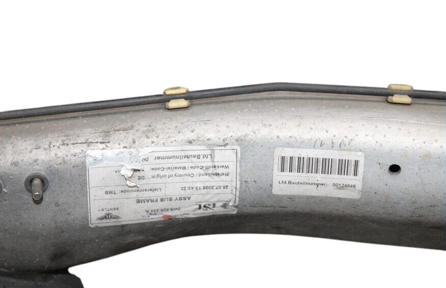 06-12 Bentley Continental Flying Spur Rear Subframe Crossmember Cross Member OEM
