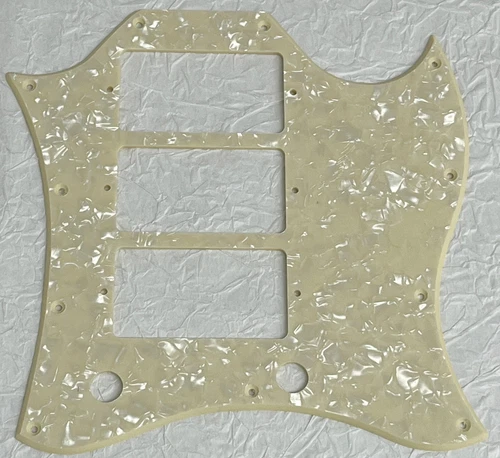New Great-For Custom Gibson SG Standard Style 3 Pickup Guitar Pickguard Cream