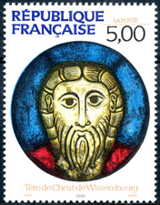 TIMBRE France 1990 N° 2637 ** ( Christ de Wissembourg ) TBE