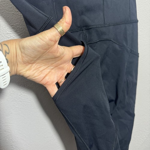 Lululemon Fast Free Crop II Leggings Nulux 19" schwarz MANGELHAFT Damengröße 4 - Bild 6 von 8