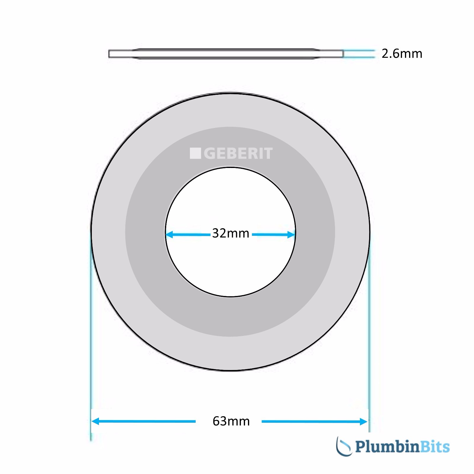GEBERIT 816.418.00.1 RICAMBIO Valvola A Cisterna Doppio Scarico Vaschetta Valvola A Rondella 221124603818 - Foto 10
