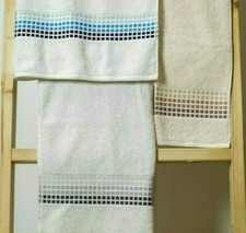 Mosaic Design Bath Towel Set Hand Sheet 100% Cotton Luxury Supersoft & Absorbent