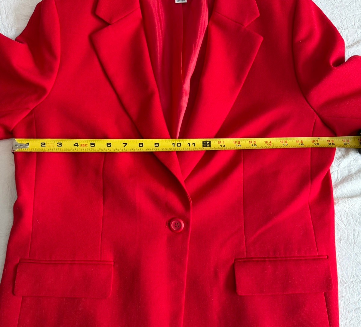 Pendleton Classic One Button Women’s Red Blazer S… - image 4