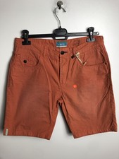 KHUJO Herren Shorts Kurzehose Modell: Camden Orange W32