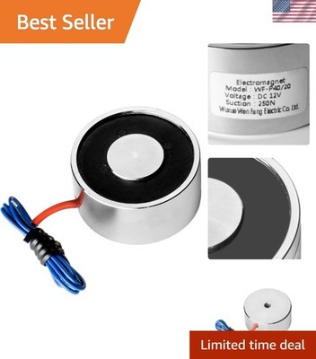 Efficient 12V DC Electric Magnet for Lifting - Quick Activation & Low Energy Use