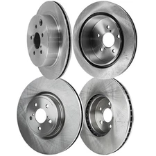 Front and Rear Disc Brake Rotors For 2014-2018 Subaru Forester