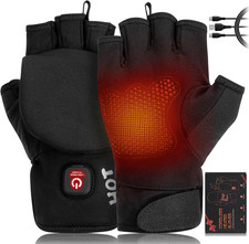 Heated Gloves for Men Women, Rechargeable Full Half Hands Electric Gloves Heat