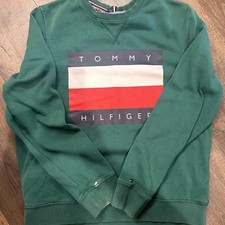 Tommy Hilfiger Women's Green and Multi Sweatshirt